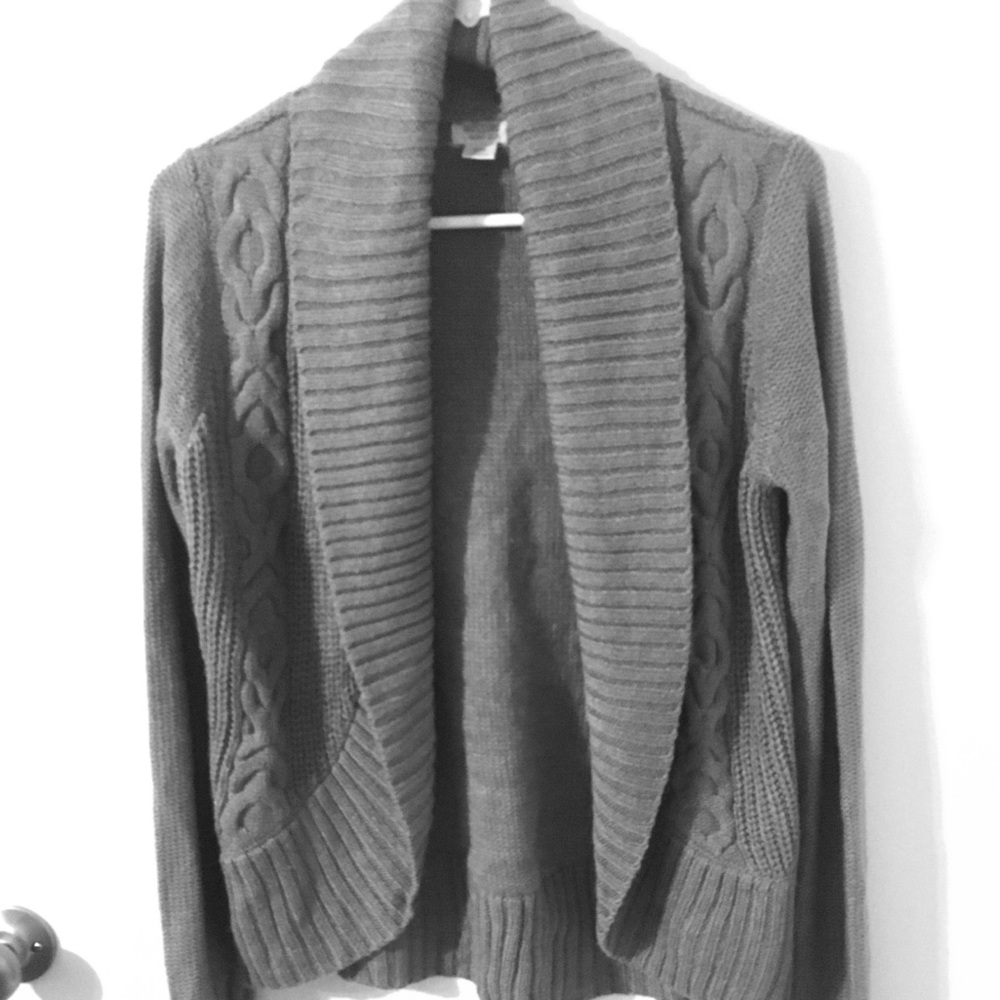 Massimo Grey Open Cardigan Medium